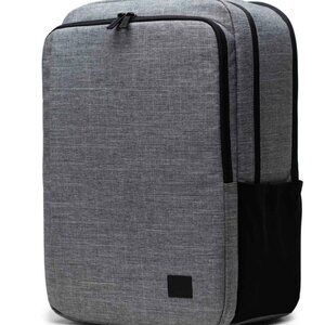 NEW Herschel Kaslo Gray Backpack Tech $160 msrp travel zip bag 30L
